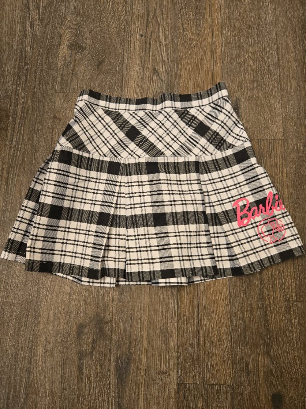 Girls Barbie Skirt Size XL 14-16 Black White Casual Fashion Skirt